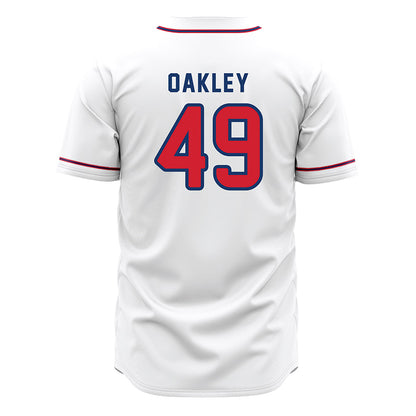 Francis Marion - NCAA Baseball : Caleb Oakley - White Jersey-1