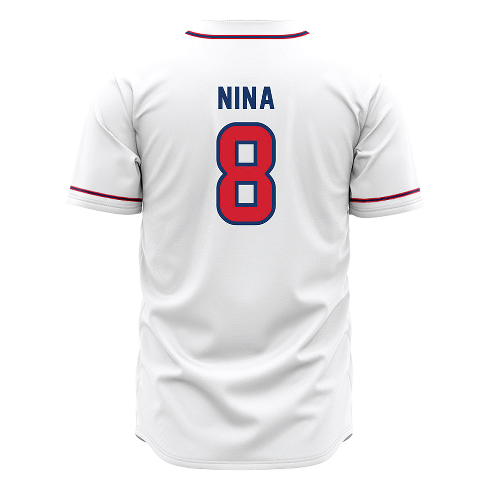 Francis Marion - NCAA Baseball : Adrian Nina - White Jersey-1