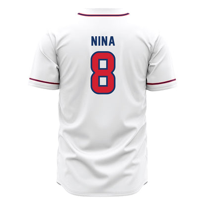 Francis Marion - NCAA Baseball : Adrian Nina - White Jersey-1