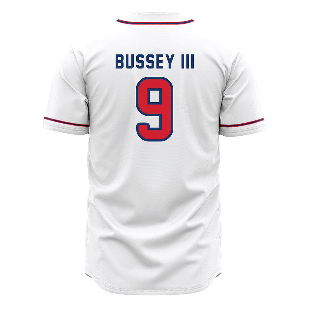 Francis Marion - NCAA Baseball : Charlie Bussey III - White Jersey-1