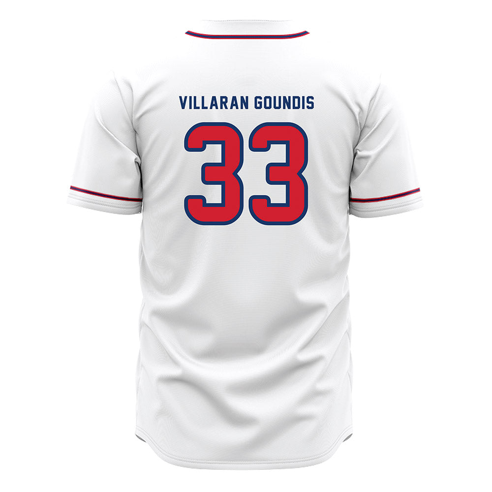 Francis Marion - NCAA Baseball : Dariel Villaran Goundis - White Jersey-1