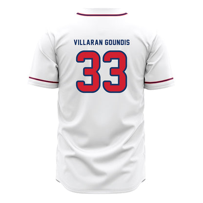 Francis Marion - NCAA Baseball : Dariel Villaran Goundis - White Jersey-1