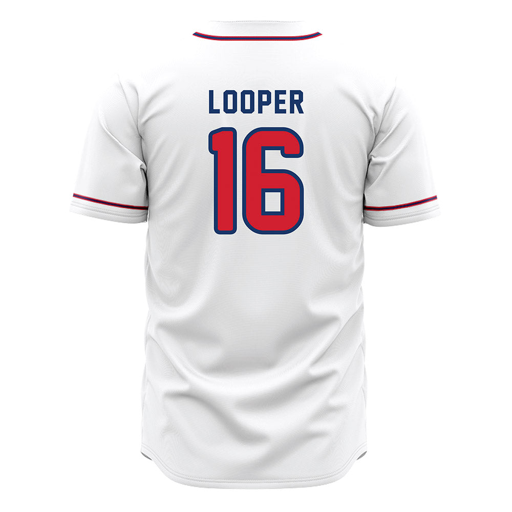 Francis Marion - NCAA Baseball : Hunter Looper - White Jersey-1