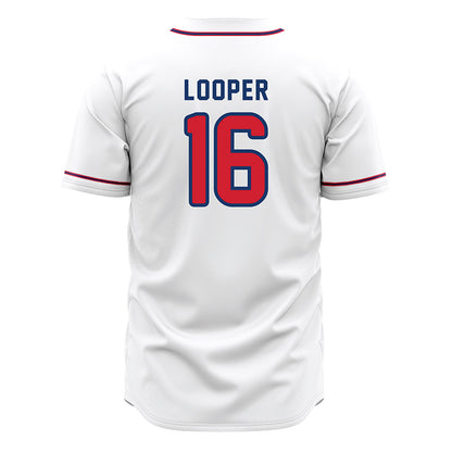 Francis Marion - NCAA Baseball : Hunter Looper - White Jersey-1