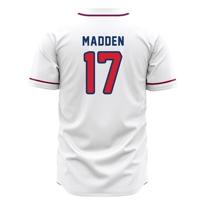 Francis Marion - NCAA Baseball : Jackson Madden - White Jersey-1