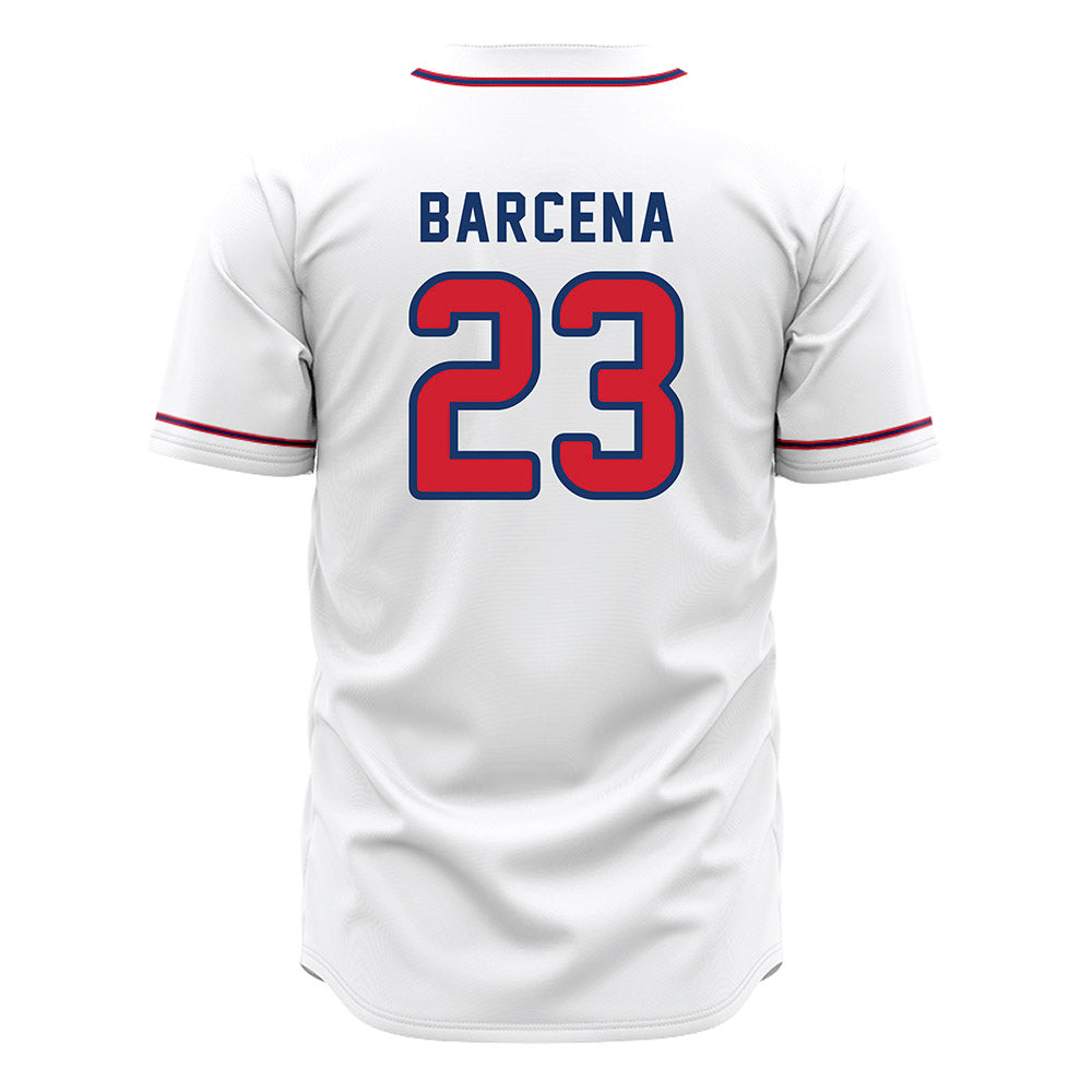 Francis Marion - NCAA Baseball : Daniel Barcena - White Jersey-1