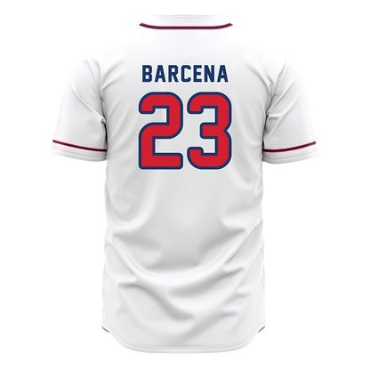 Francis Marion - NCAA Baseball : Daniel Barcena - White Jersey-1