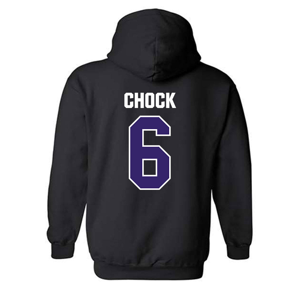 Portland - NCAA Women's Volleyball : Larkin Chock - Hooded Sweatshirt-1