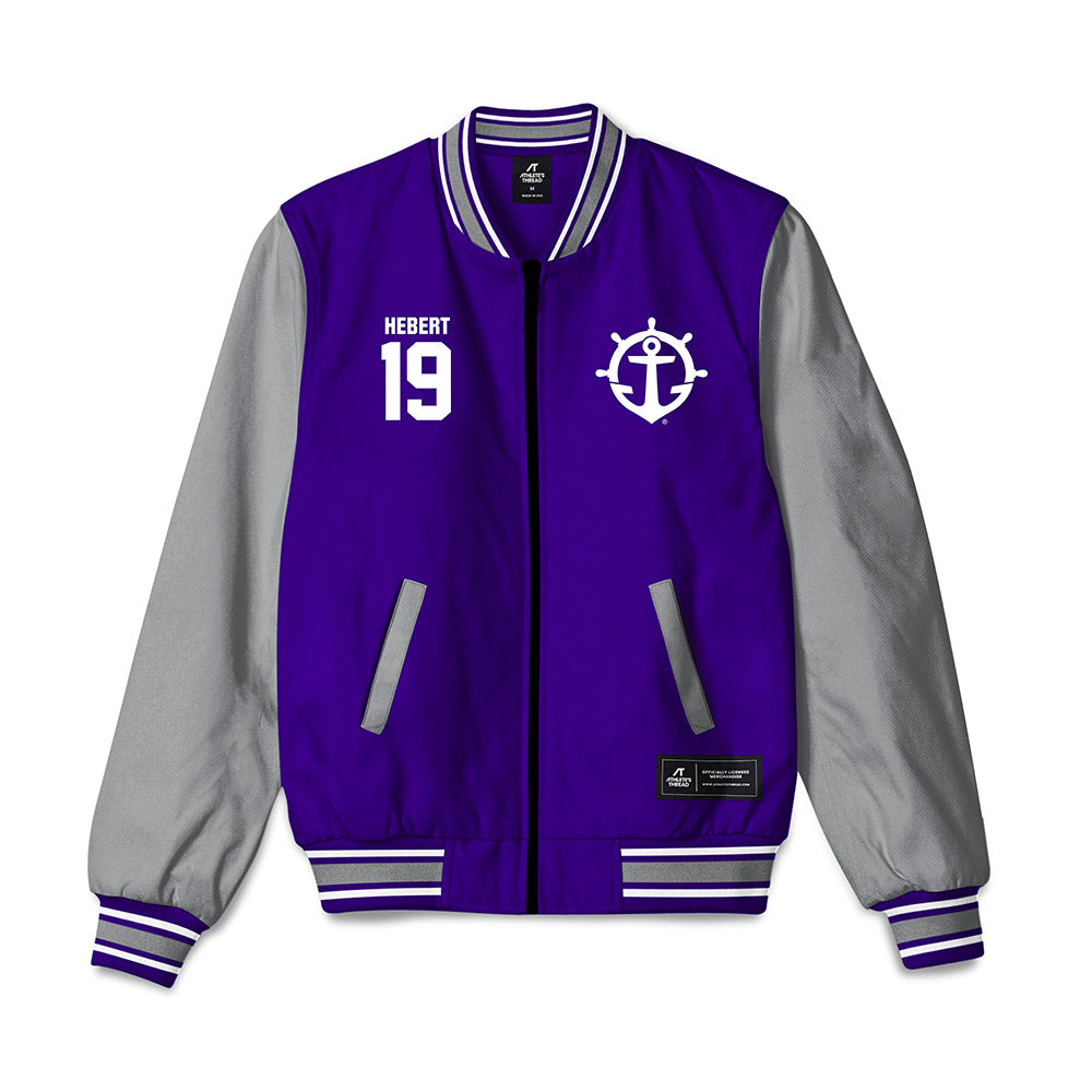 Portland - NCAA Baseball : Curtis Hebert - Bomber Jacket-0
