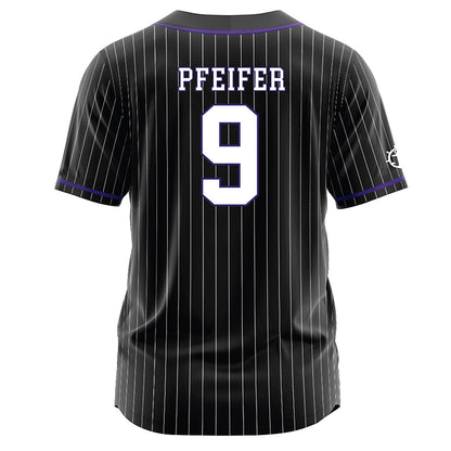 Portland - NCAA Baseball : Isaac Pfeifer - Black Jersey-1