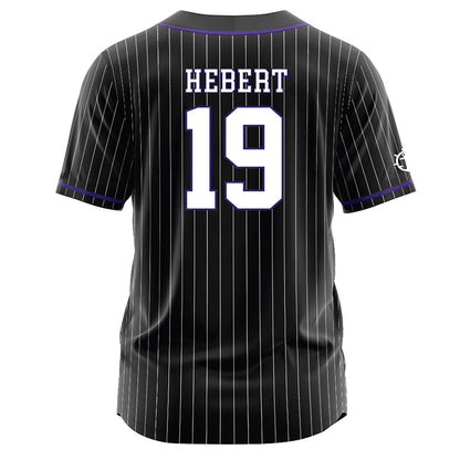 Portland - NCAA Baseball : Curtis Hebert - Black Jersey-1