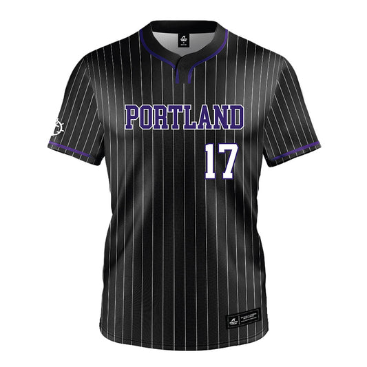 Portland - NCAA Baseball : Coleman Hollabaugh - Black Jersey-0