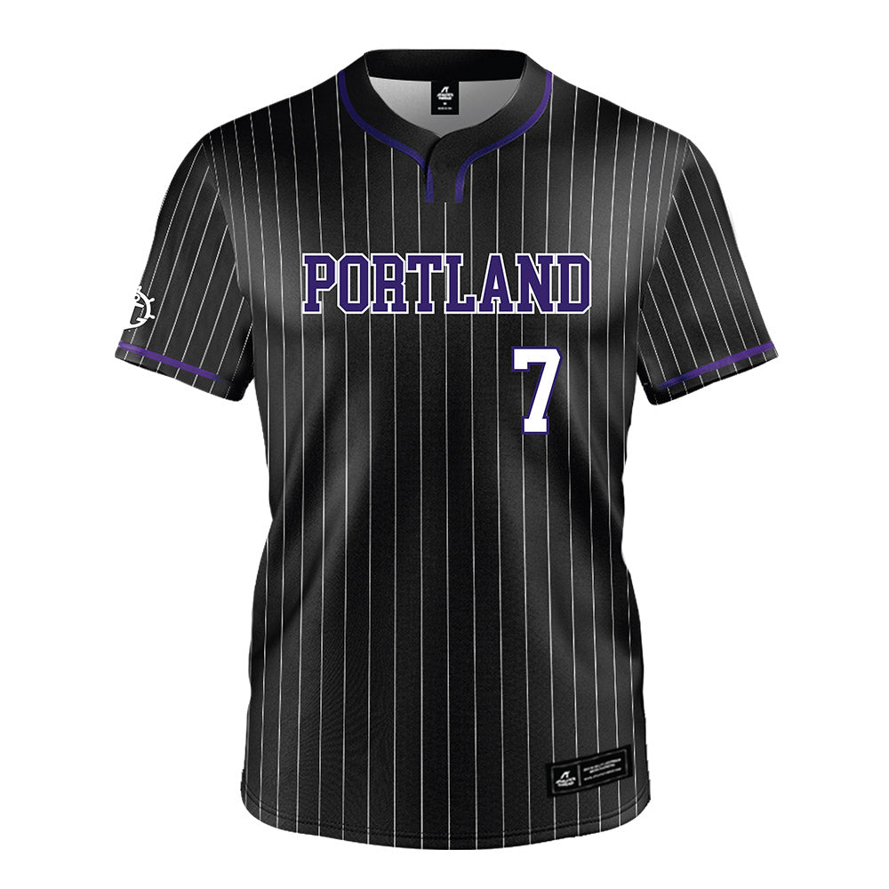Portland - NCAA Baseball : Riley McCarthy - Black Jersey-0