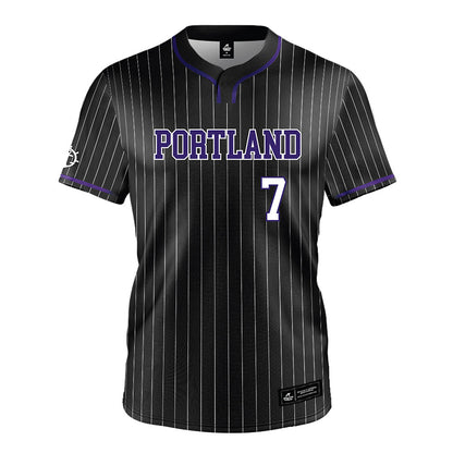 Portland - NCAA Baseball : Riley McCarthy - Black Jersey-0
