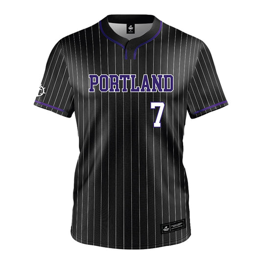 Portland - NCAA Baseball : Riley McCarthy - Black Jersey-0