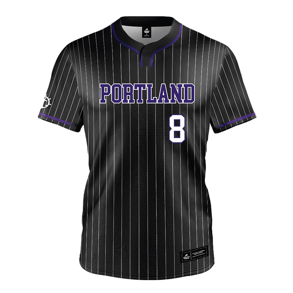 Portland - NCAA Baseball : JT Landwehr - Black Jersey-0