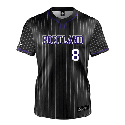 Portland - NCAA Baseball : JT Landwehr - Black Jersey-0