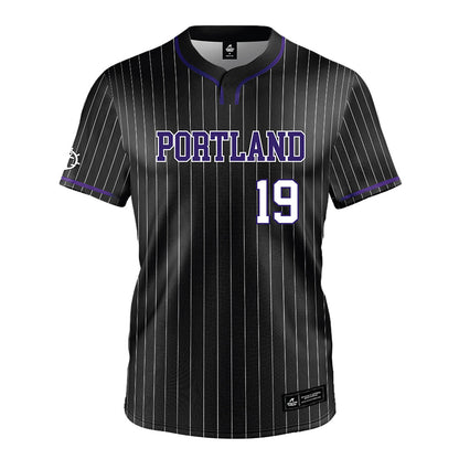 Portland - NCAA Baseball : Curtis Hebert - Black Jersey-0