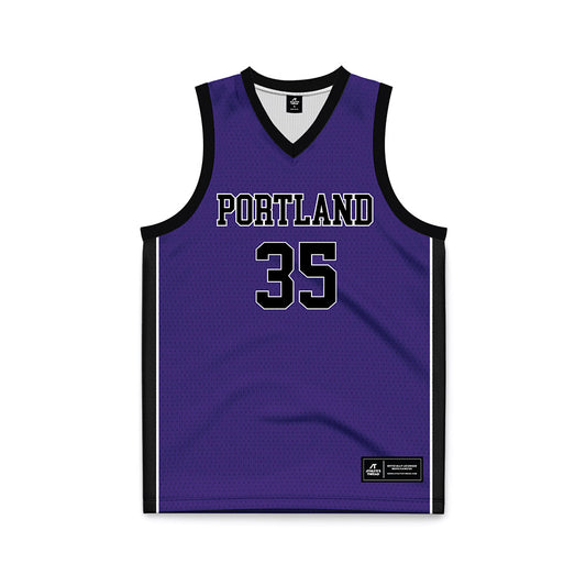 Portland - NCAA Men's Basketball : Cameron Williams - Purple Basketball Jersey-0