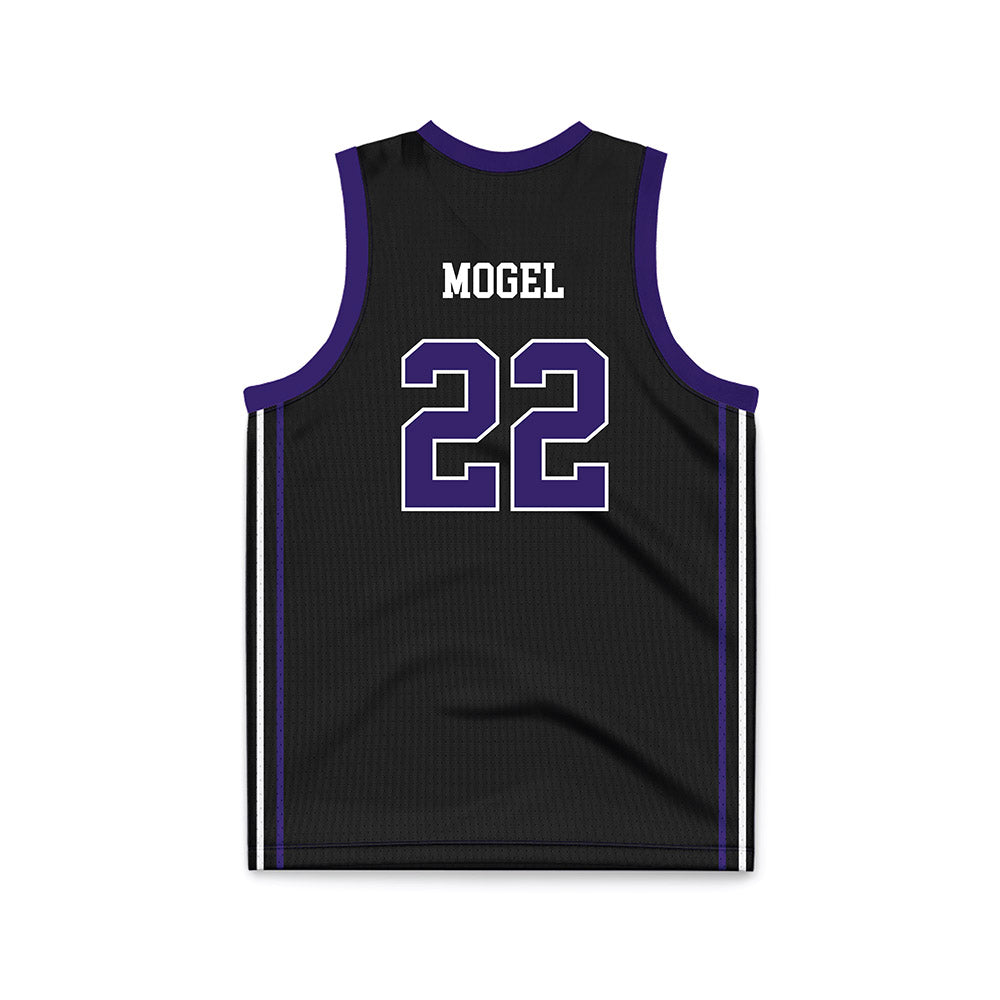 Portland - NCAA Women's Basketball : Rhyan Mogel - Black Basketball Jersey-1