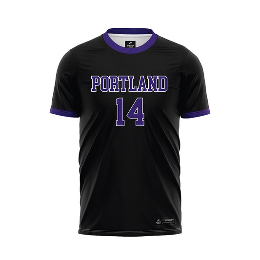 Portland - NCAA Women's Soccer : Christina Davenport - Black Soccer Jersey-0