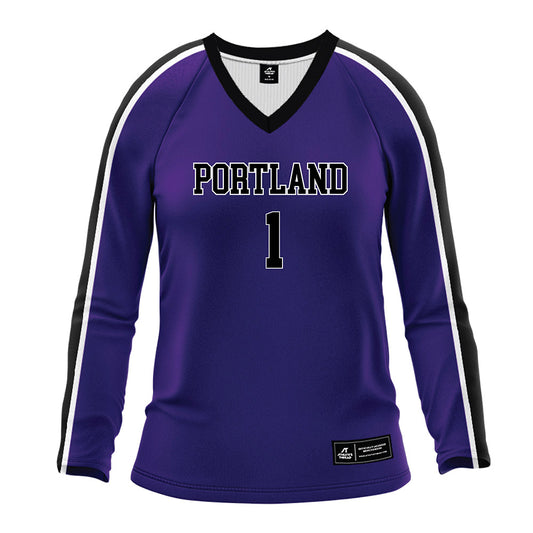 Portland - NCAA Women's Volleyball : Maui Robins - Purple Volleyball Jersey-0