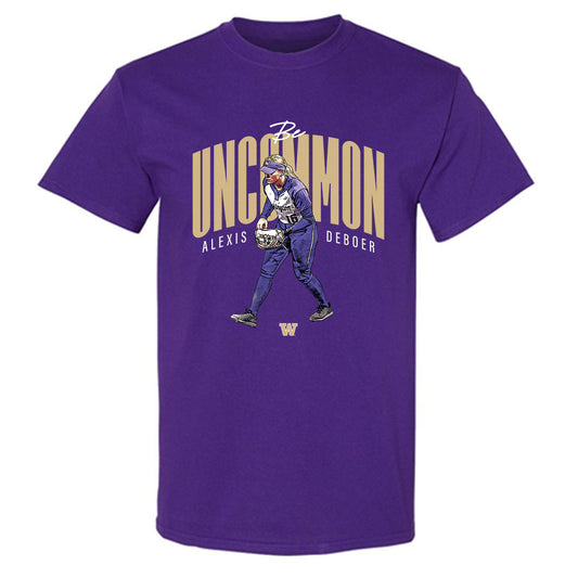 Washington - NCAA Softball : Alexis DeBoer - Individual Caricature T-Shirt-0