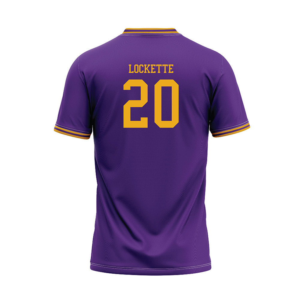 PVAMU - NCAA Baseball : Corie Lockette - Purple Baseball Jersey-1