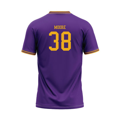 PVAMU - NCAA Baseball : Chase Moore - Purple Baseball Jersey-1