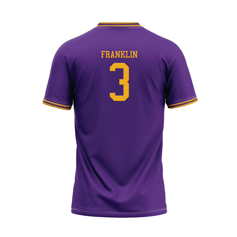 PVAMU - NCAA Baseball : Cameron Franklin - Purple Baseball Jersey-1