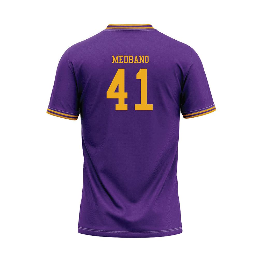 PVAMU - NCAA Baseball : Seve Medrano - Purple Baseball Jersey-1