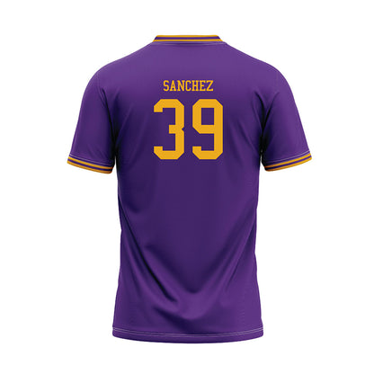 PVAMU - NCAA Baseball : Trace Sanchez - Purple Baseball Jersey-1
