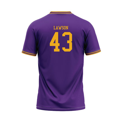PVAMU - NCAA Baseball : John Lawson - Purple Baseball Jersey-1