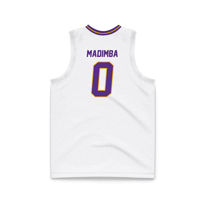 PVAMU - NCAA Men's Basketball : Joey Madimba - White Basketball Jersey-1