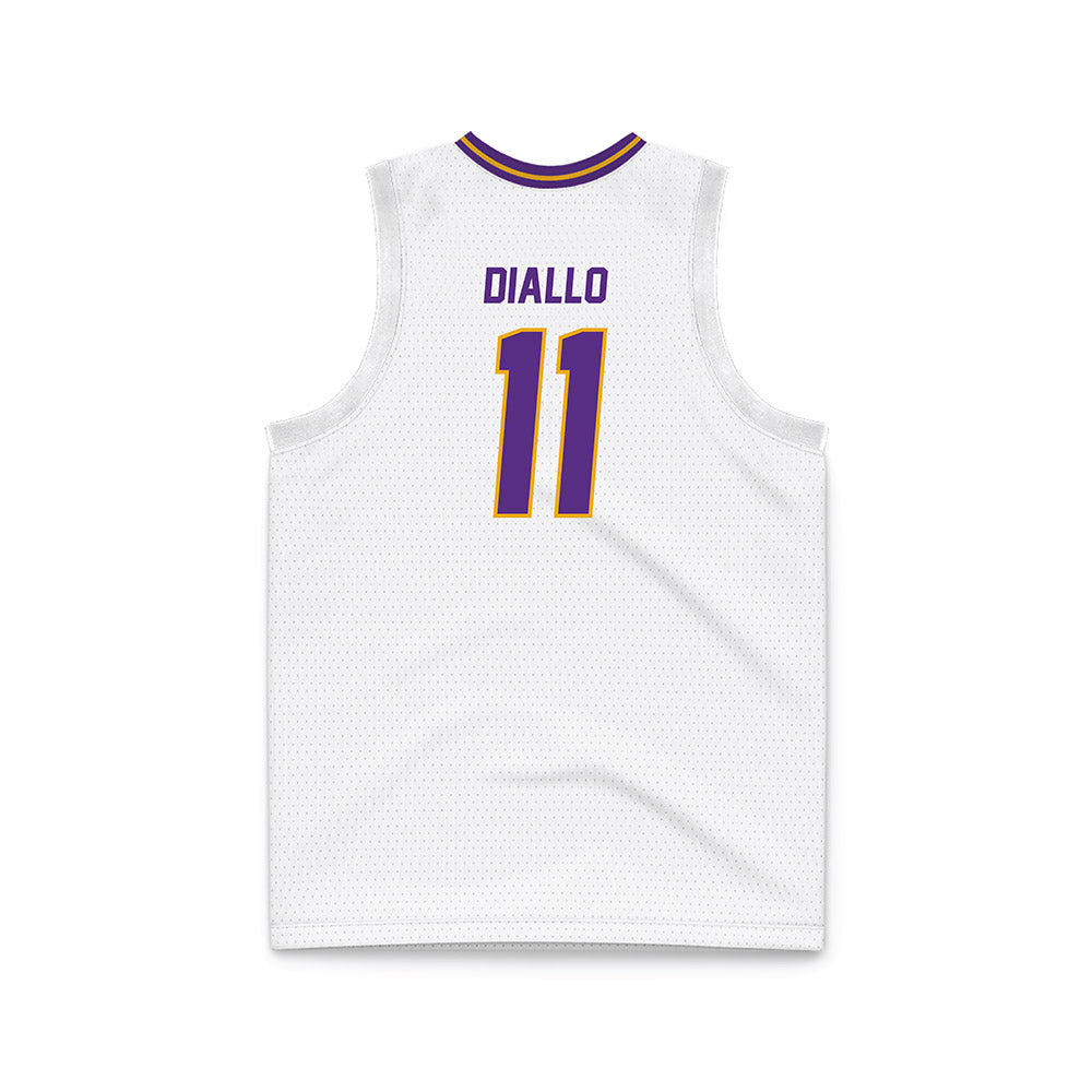 PVAMU - NCAA Men's Basketball : Hassane Diallo - White Basketball Jersey-1