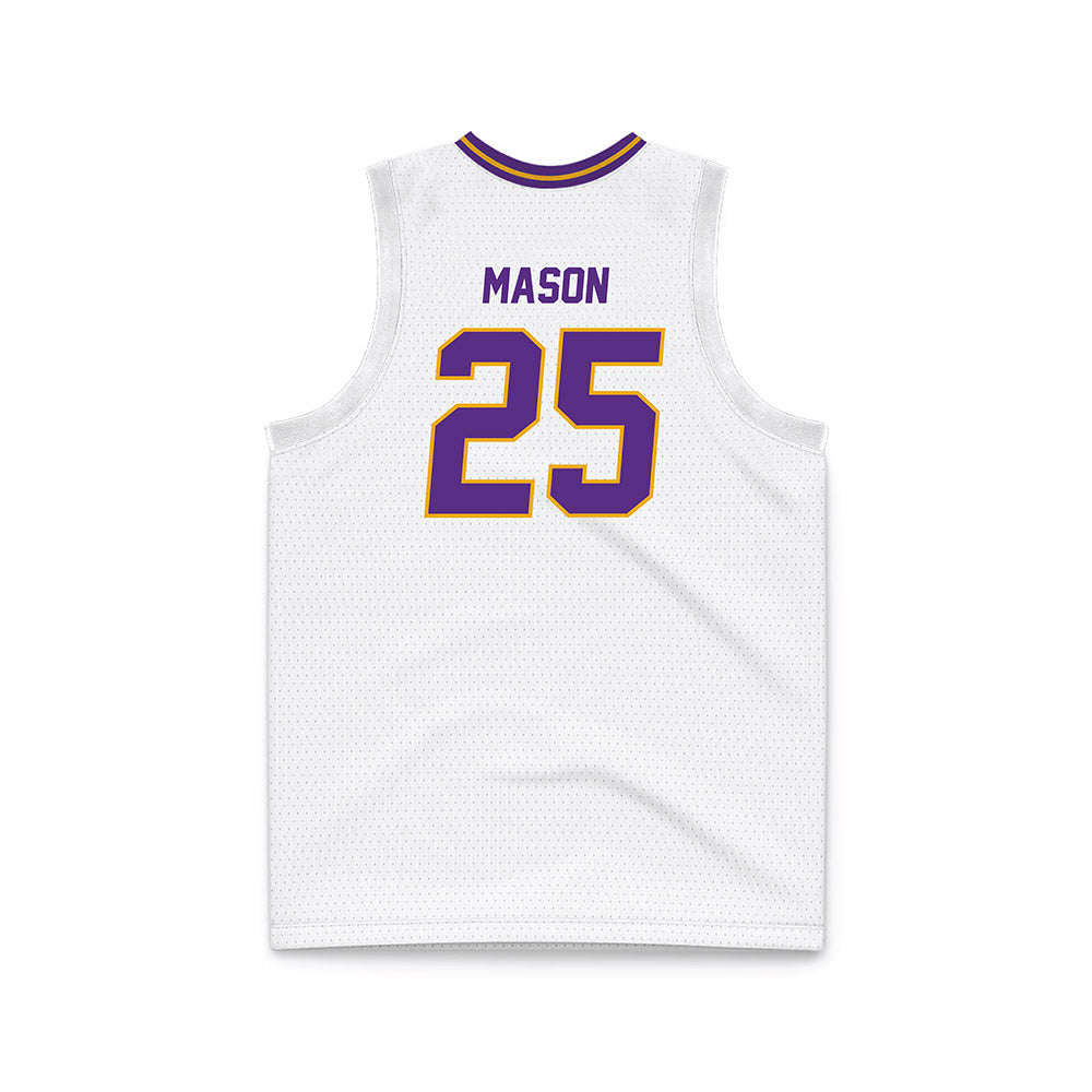 PVAMU - NCAA Men's Basketball : Keeshawn Mason - White Basketball Jersey-1