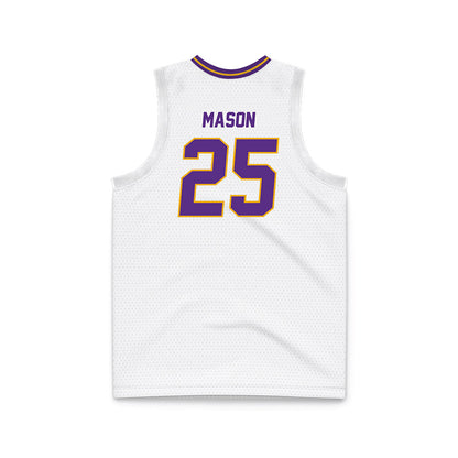 PVAMU - NCAA Men's Basketball : Keeshawn Mason - White Basketball Jersey-1