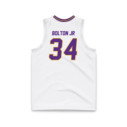 PVAMU - NCAA Men's Basketball : Ryan Bolton Jr - White Basketball Jersey-1