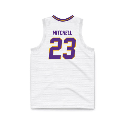 PVAMU - NCAA Men's Basketball : Elijah Mitchell - White Basketball Jersey-1