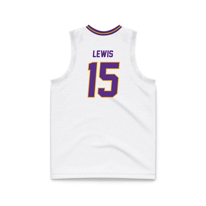 PVAMU - NCAA Men's Basketball : Seryee Lewis - White Basketball Jersey-1