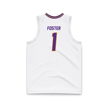 PVAMU - NCAA Men's Basketball : Isaiah Foster - White Basketball Jersey-1