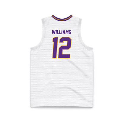 PVAMU - NCAA Men's Basketball : Lance Williams - White Basketball Jersey-1