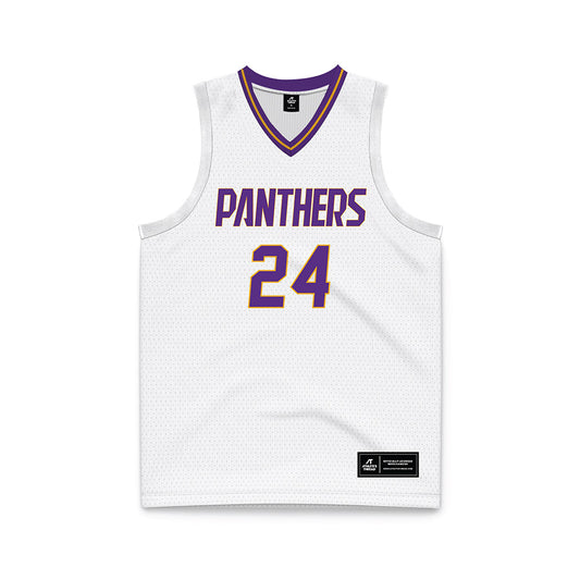 PVAMU - NCAA Men's Basketball : Marcel Bryant - White Basketball Jersey-0