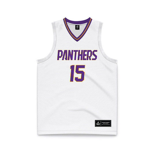 PVAMU - NCAA Men's Basketball : Seryee Lewis - White Basketball Jersey-0