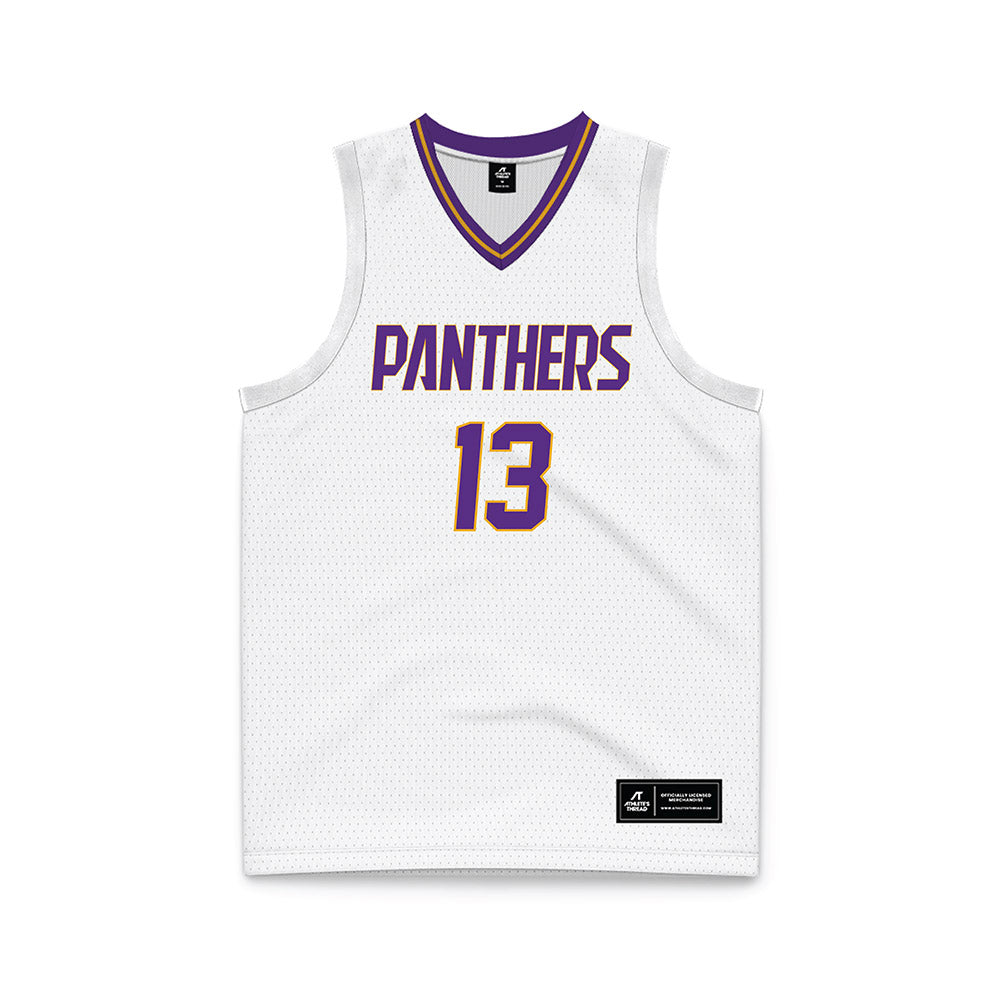 PVAMU - NCAA Men's Basketball : Cory Wells - White Basketball Jersey-0