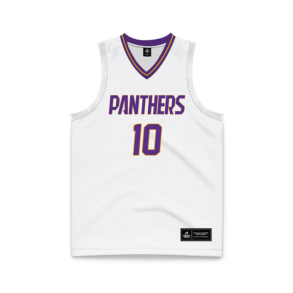 PVAMU - NCAA Men's Basketball : Jannoy Thomas - White Basketball Jersey-0