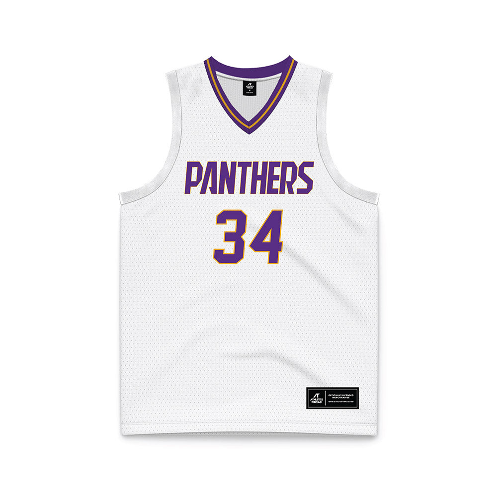 PVAMU - NCAA Men's Basketball : Ryan Bolton Jr - White Basketball Jersey-0