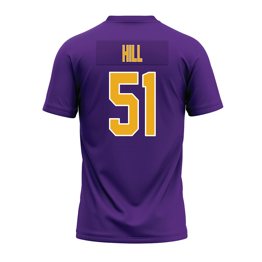 PVAMU - NCAA Football : Nigel Hill - Purple Premium Football Jersey-1