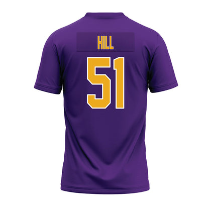 PVAMU - NCAA Football : Nigel Hill - Purple Premium Football Jersey-1