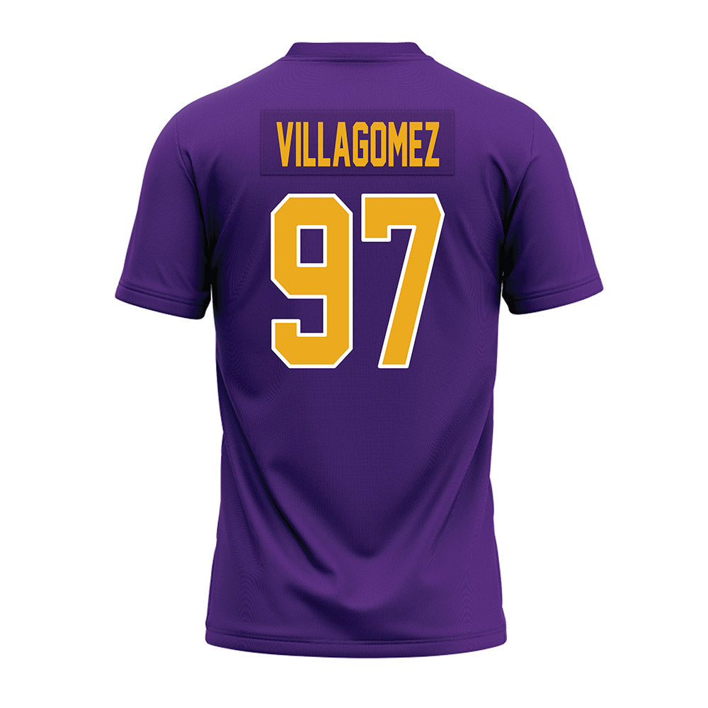 PVAMU - NCAA Football : Carlos Villagomez - Purple Premium Football Jersey-1